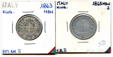 2 Monete Regno d'Italia
