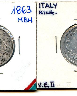 2 Monete Regno d'Italia