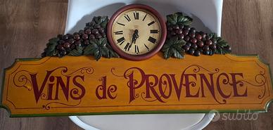 Insegna con orologio da parete