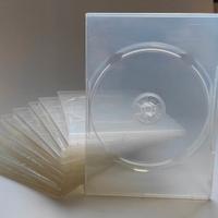 Cover dvd DOPPIA slim trasparente lucida - 10 pz