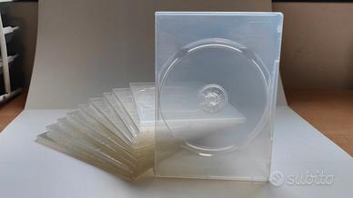 Cover dvd DOPPIA slim trasparente lucida - 10 pz