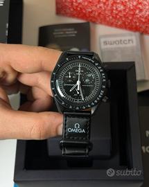 Orologio Mission To The Moonphase Snoopy Black