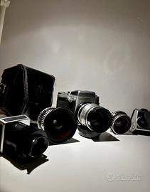 Kit fotocamera vintage pentacon six TL 1962