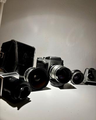 Kit fotocamera vintage pentacon six TL 1962