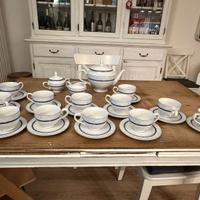 Servizio da tè in porcellana Bavaria per 12