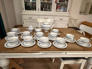 Servizio da tè in porcellana Bavaria per 12