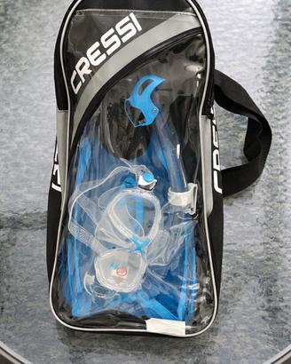 Set Cressi Palau Marea: Maschera, Pinne e Snorkel