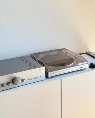 Stereo Hi-Fi Amplificatore + Giradischi + Vinile