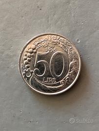 Moneta Turrita del 1996 e 1997 di 50 Lire