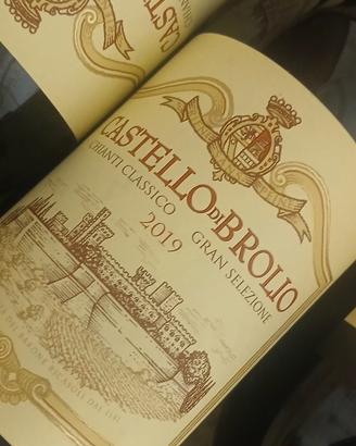 Legno 6x vino Castello Brolio 2019 Gran Selezione