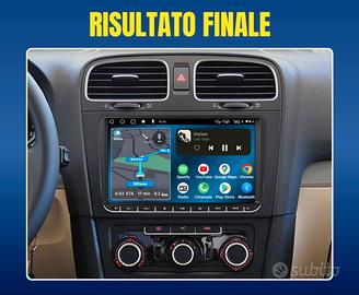 Vw Polo 5 6r - 9 Pollici Autoradio android 2 din