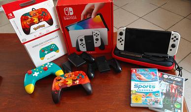 Nintendo Switch Oled con giochi e accessori