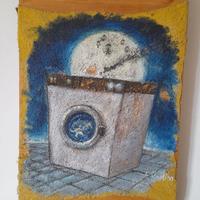Quadro dipinto su panno ballerina