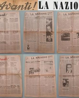 6 QUOTIDIANI D'EPOCA “AVANTI” E “LA NAZIONE”.