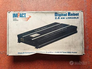Impact Digital Rebel 2800 watt class d Mono Ampli