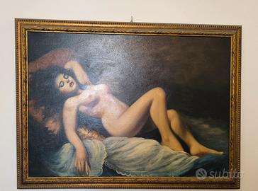 Nudo di donna ad olio