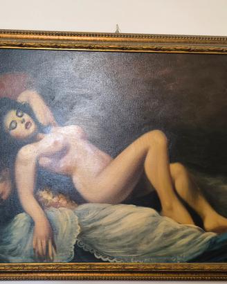 Nudo di donna ad olio