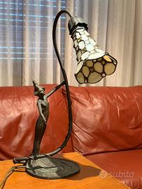 Lampada in bronzo stile Liberty