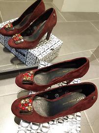 Décolleté TATA Italia bordeaux con strass – 37