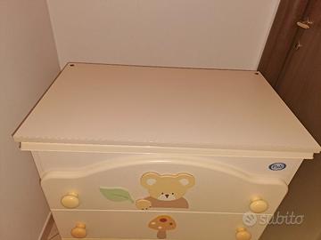 Cassettiera Pali con vasca per bagnetto