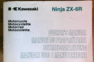 Manuale d’uso ORIGINALE Kawasaki Ninja 636