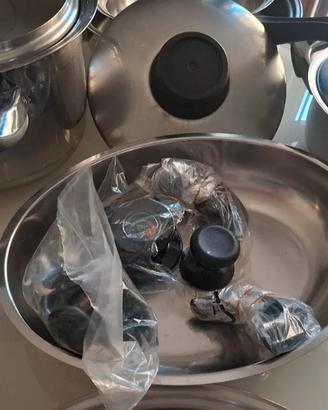 Batteria pentole acciaio inox 