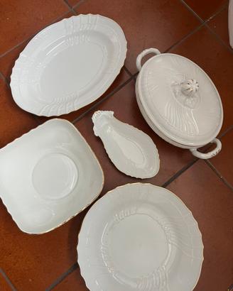 Set porcellana e oro Ginori