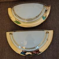 COPPIA APPLIQUE VINTAGE STRADA 3 M LUCE