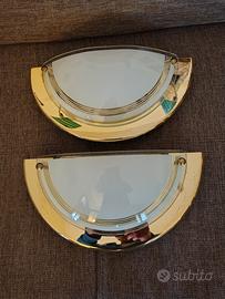 COPPIA APPLIQUE VINTAGE STRADA 3 M LUCE