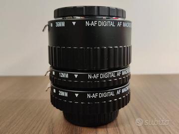 Tubi prolunga macro fotografia Nikon F Polaroid