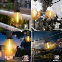 Catena Luminosa 18M G40 con 30+2 LED Lampadine, Bi