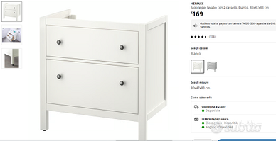 Mobile bagno Ikea Hemnes