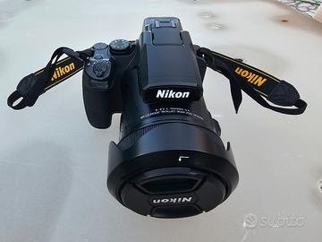 Nikon Coolpix P1000 + 2 Batterie + Borsa + F. Gobe