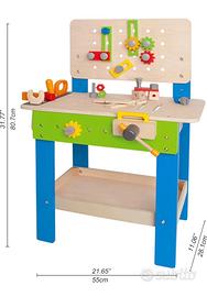 Tavolo da lavoro per bambini con 35 pezzi