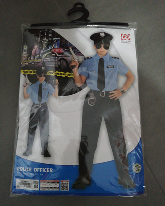 Vestito da carnevale da poliziotto