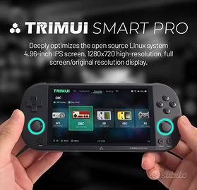 Trimui Smart Pro - Nera, 256 GB con custodia