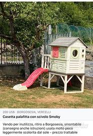 Casetta palafitta smoby con scivolo