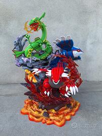 statuetta Kyogre Rayquaza groudon Pokémon 