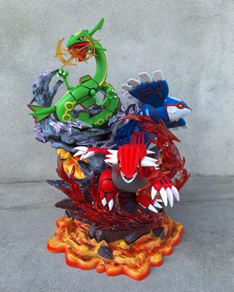 statuetta Kyogre Rayquaza groudon Pokémon 