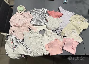 Set abbigliamento neonata 0 mesi 46-56cm