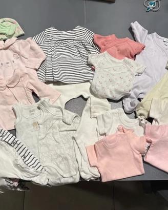 Set abbigliamento neonata 0 mesi 46-56cm