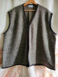 Panciotto gilet donna curvy marrone melange