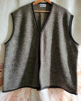 Panciotto gilet donna curvy marrone melange