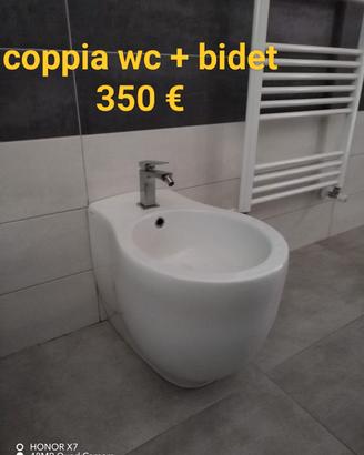 coppia wc water e bidet Hatria