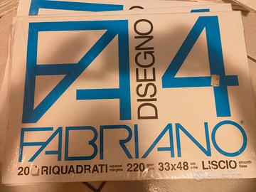 8 Album disegno Fabriano, 33x48, Riquadrati
