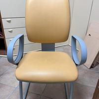 6 Sedie da ufficio in Ecopelle