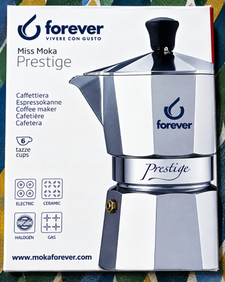 Moka Prestige 6 Tazze  Caffettiera