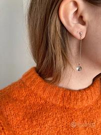 Orecchini pendenti argento