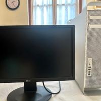 Apple Mac Pro 1,1 + LG 22” + router Apple Airport