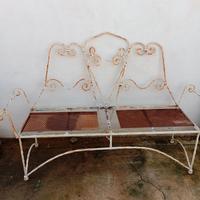 Panchina in ferro battuto